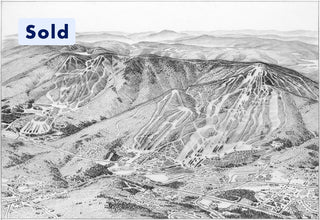 Original Mount Snow and Haystack 1991 Sketch