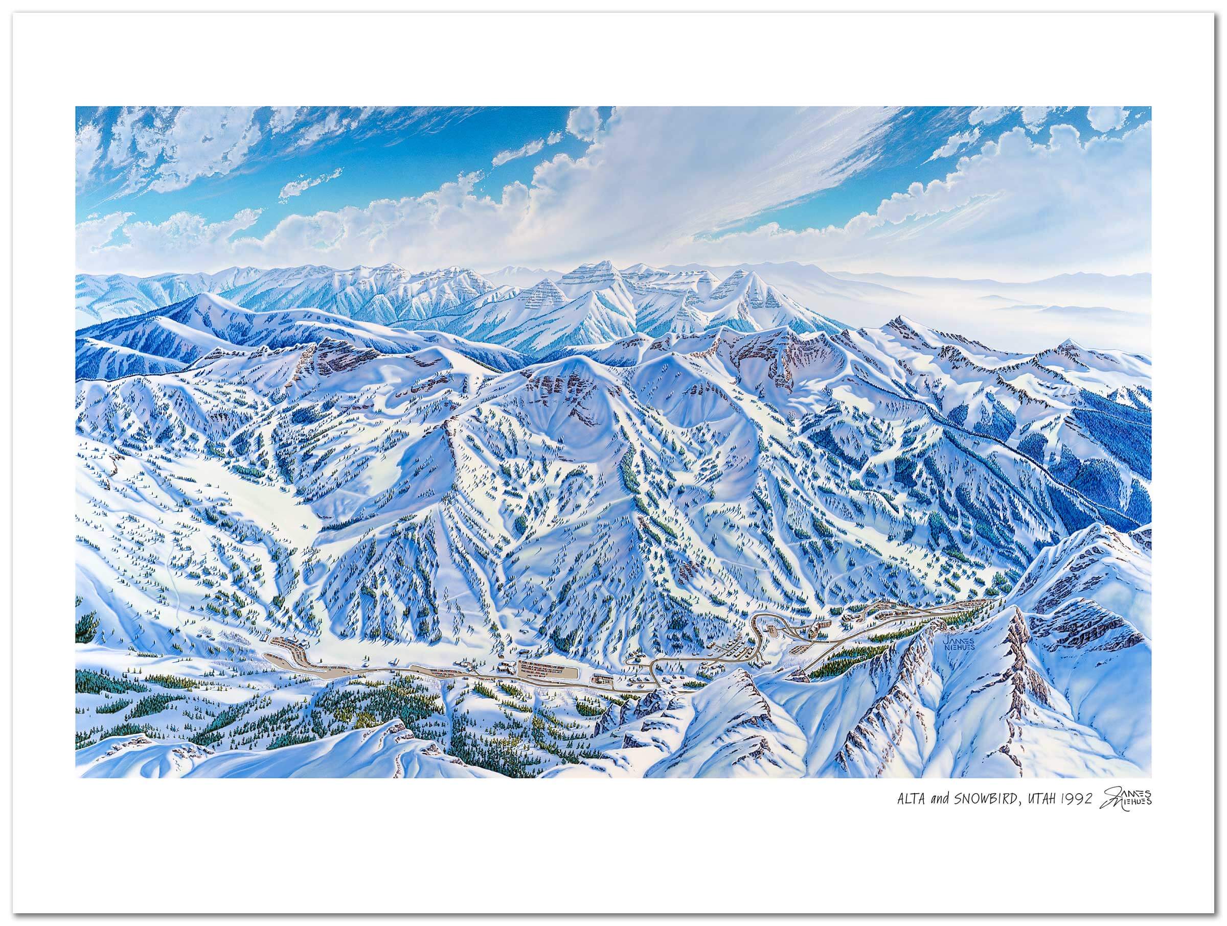 Alta & Snowbird Ski Map