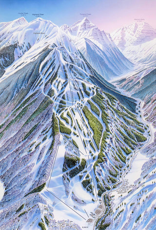 Aspen Highlands Ski Map
