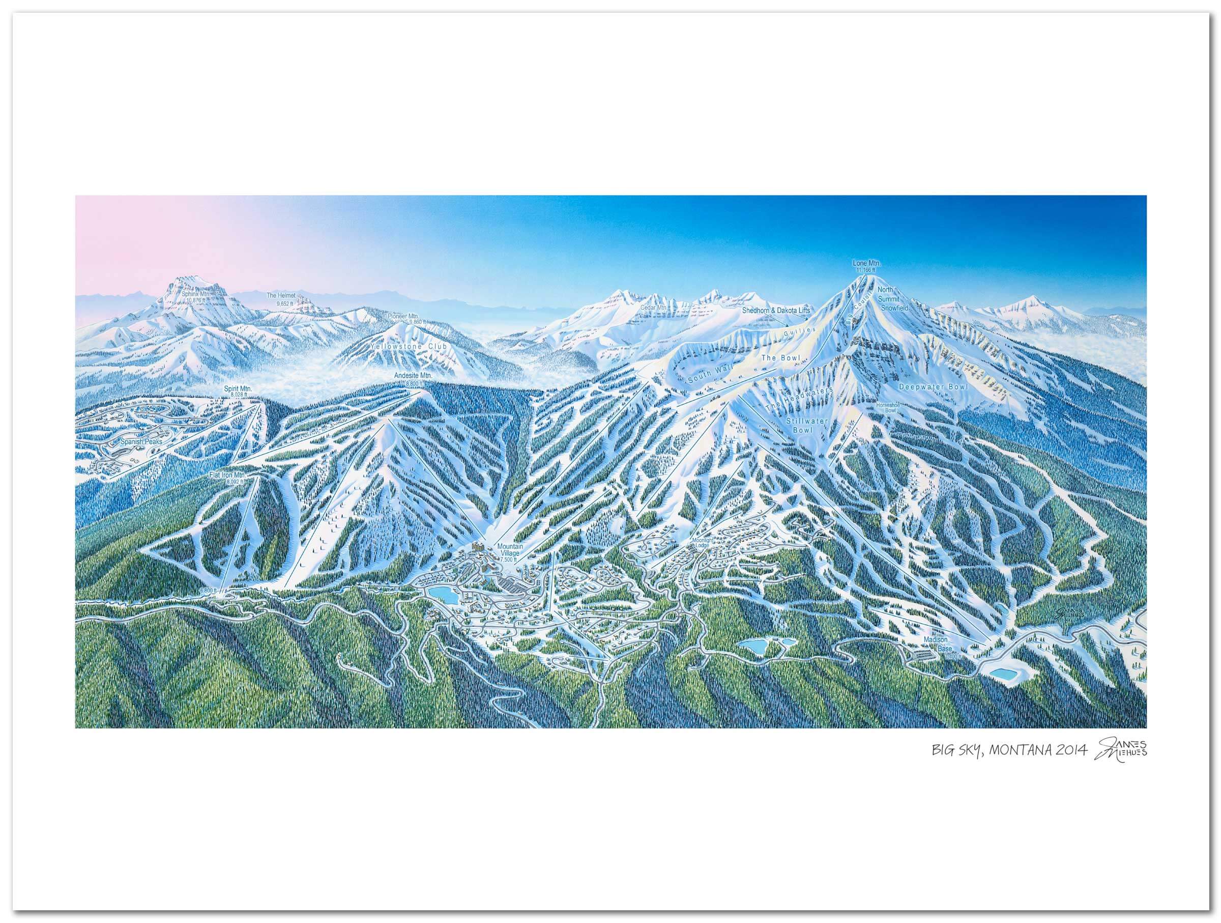 Big Sky Ski Map