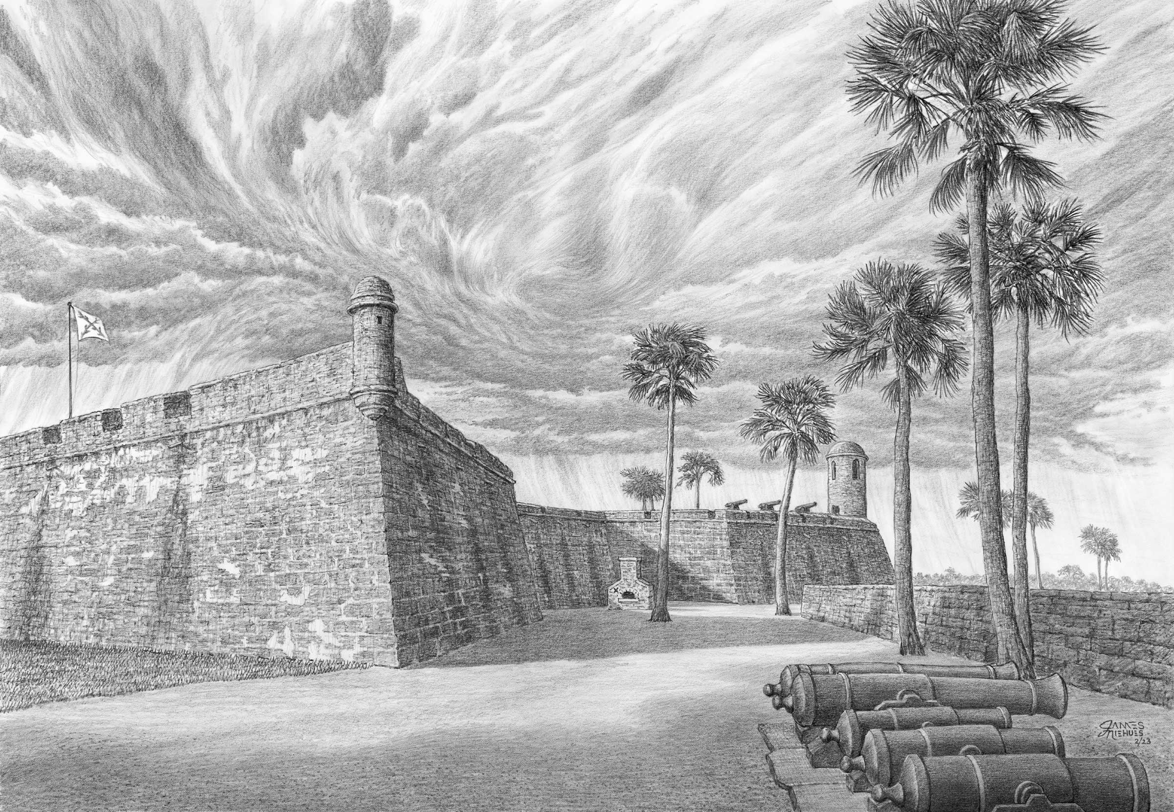 Castillo de San Marcos National Monument Sketch