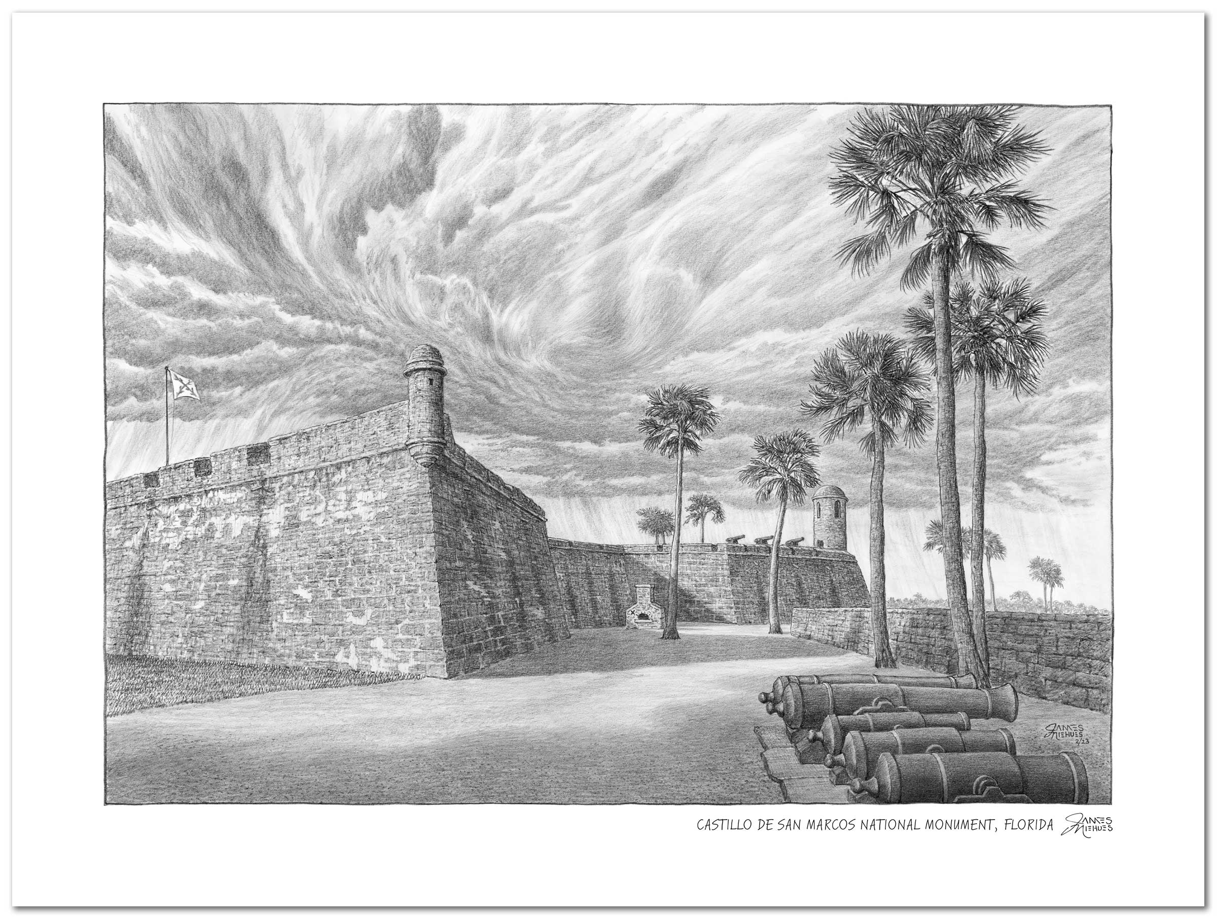 Castillo de San Marcos National Monument Sketch