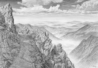 Charlies Bunion Sketch - Great Smoky Mountains National Park