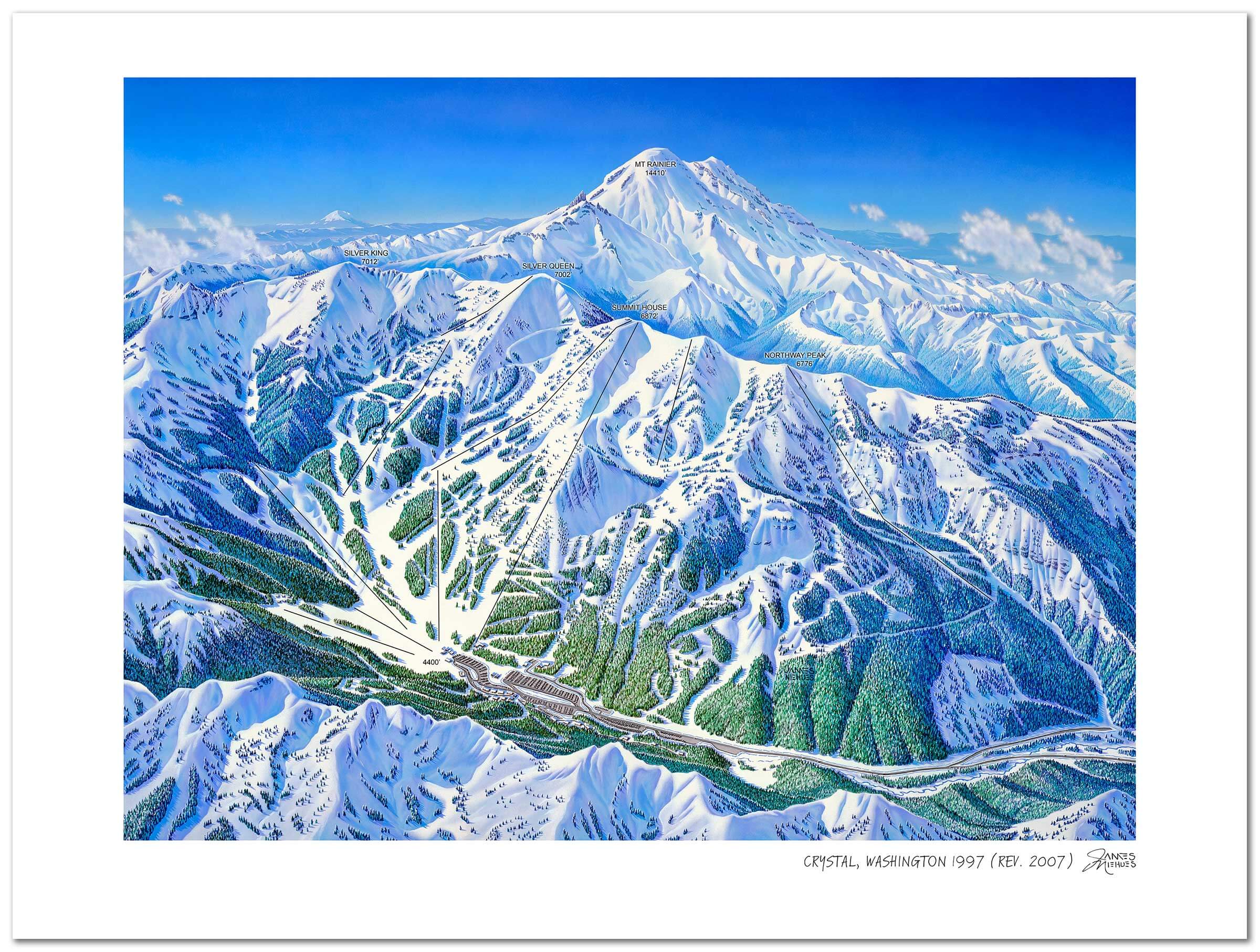 Crystal Mountain Washington Ski Map