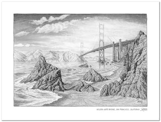 Golden Gate Bridge Sketch