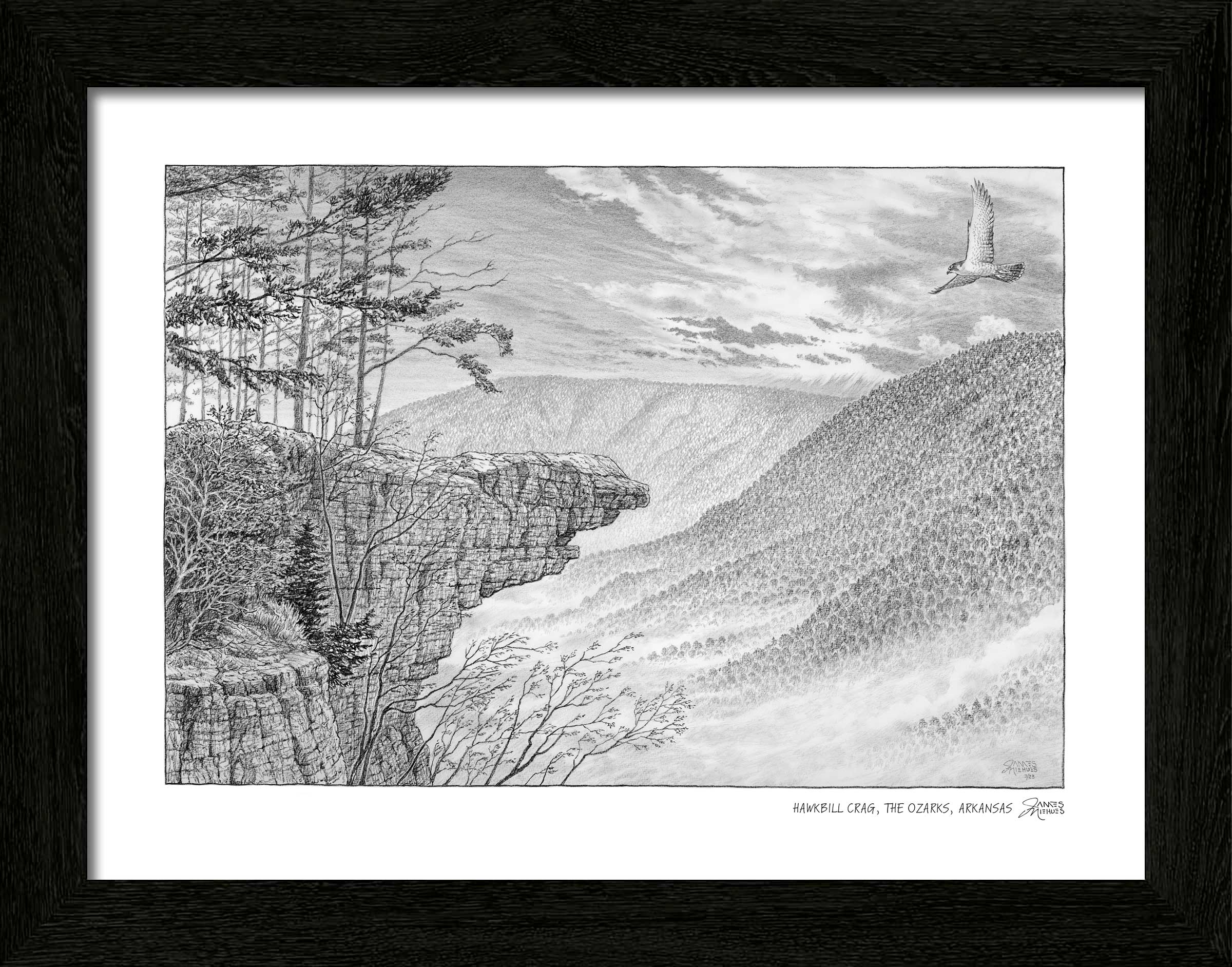 Hawksbill Crag Sketch