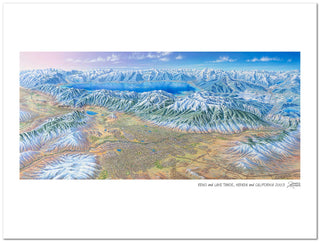 Lake Tahoe & Reno Ski Resorts Map