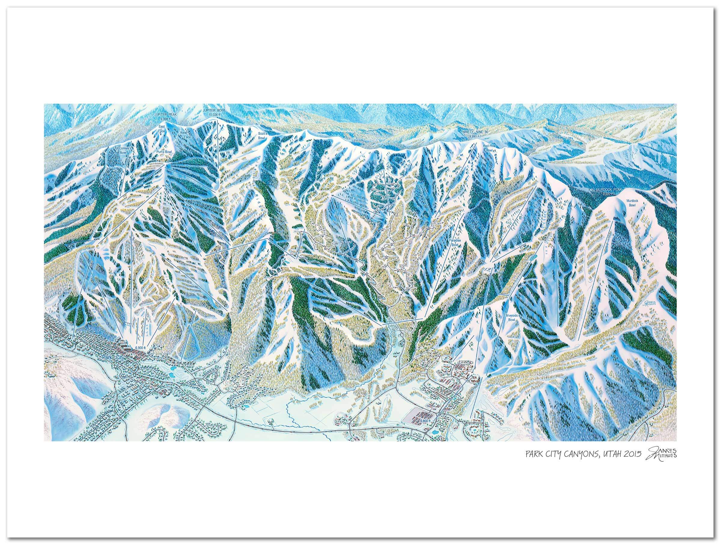 Park City & Canyons Ski Map