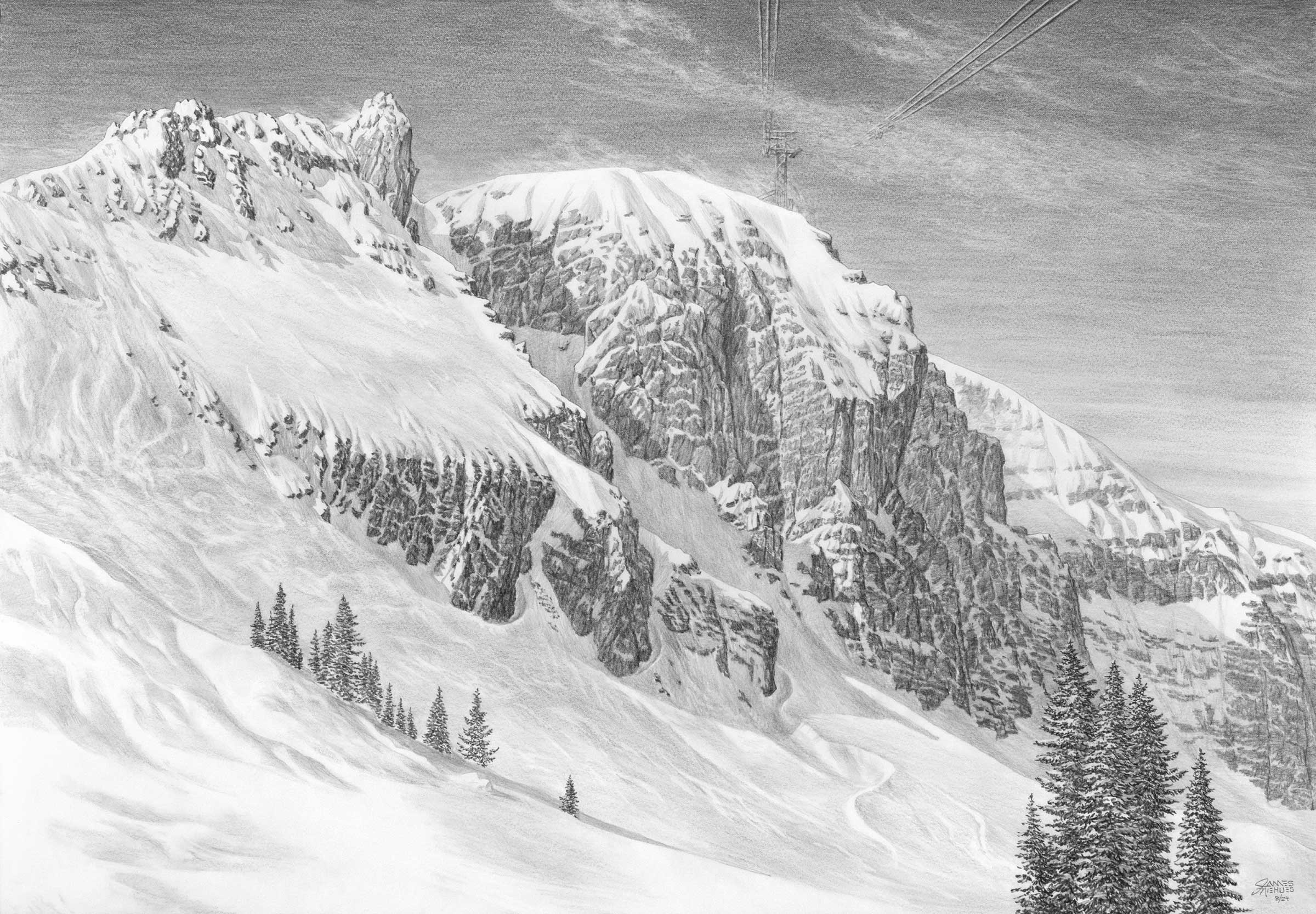 Rendezvous Mountain Sketch