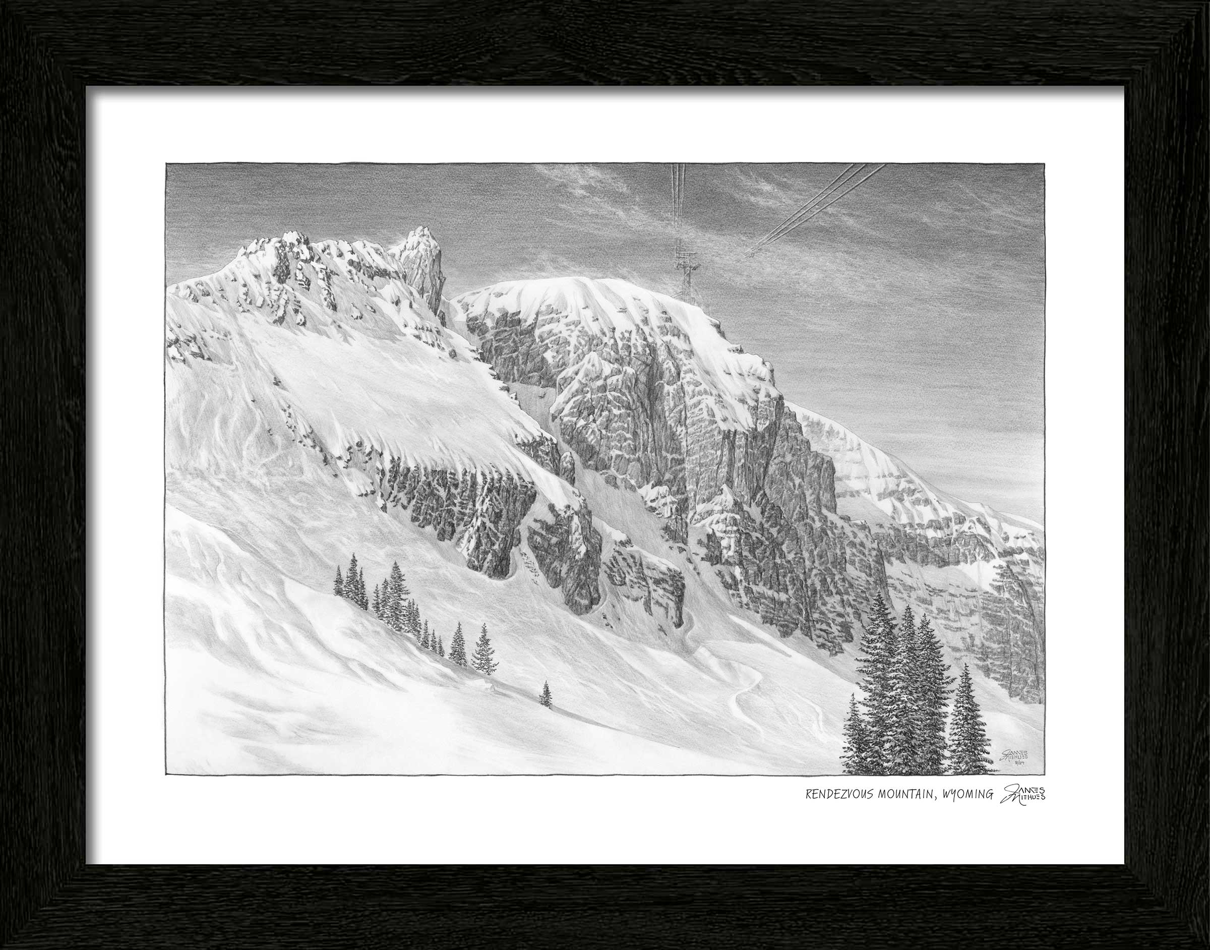 Rendezvous Mountain Sketch