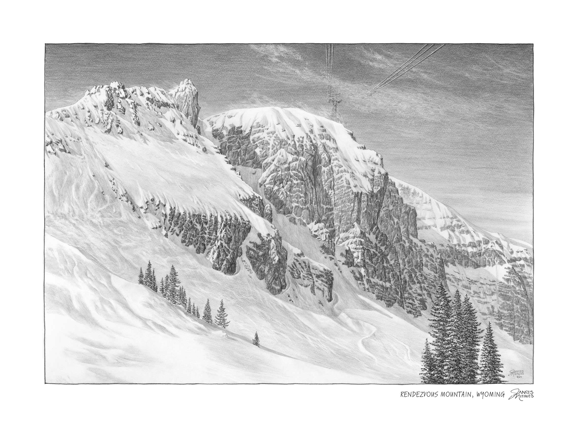 Rendezvous Mountain Sketch