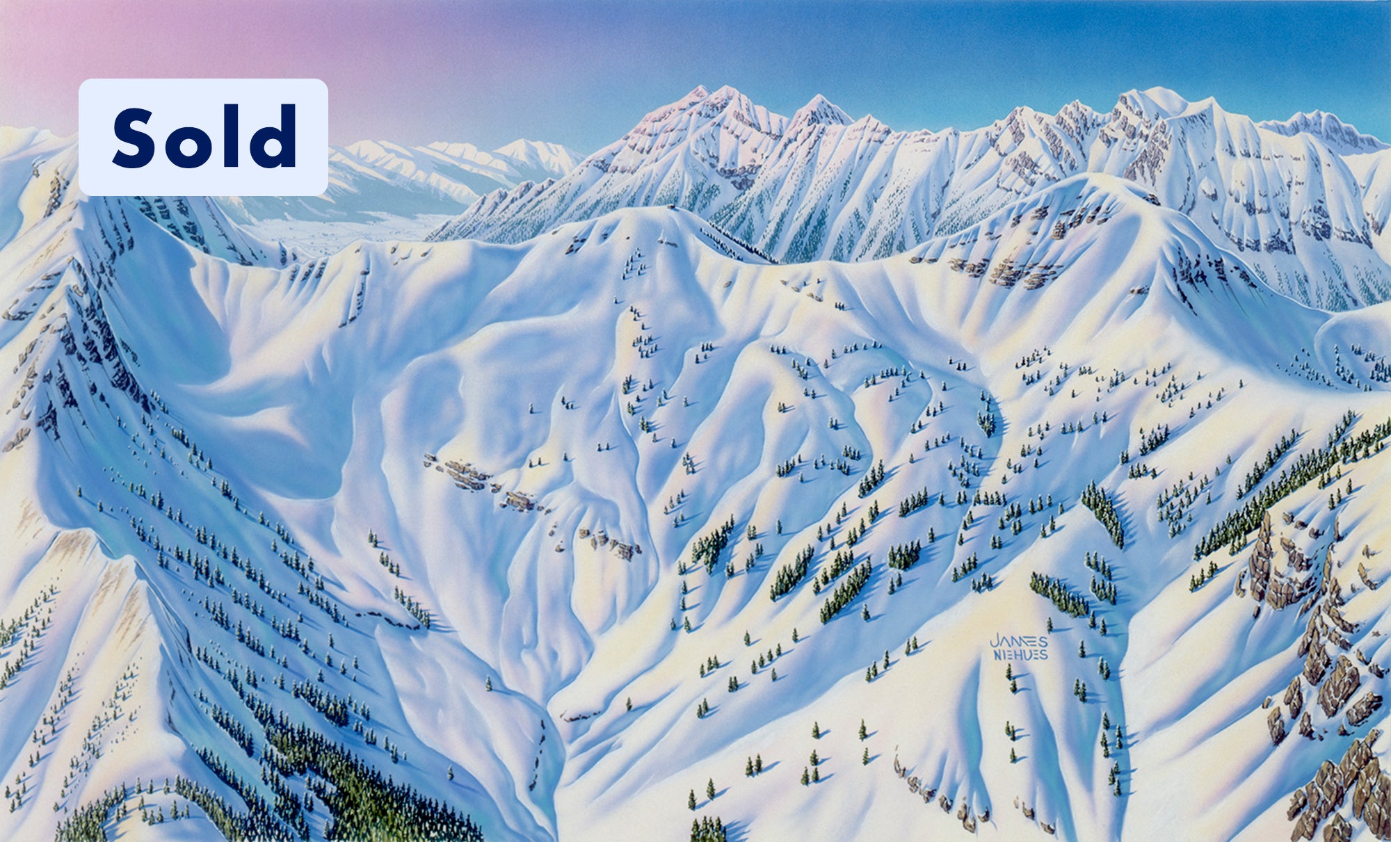 Original Snowbird Mineral Basin Painting