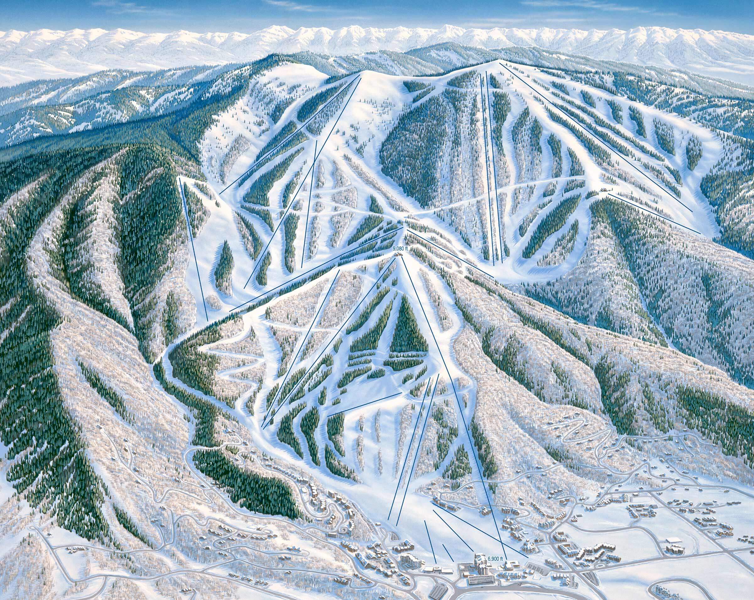 Steamboat Ski Map | Steamboat Map | by James Niuhues – James Niehues