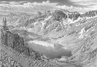 Sawtooth Mountains Sketch