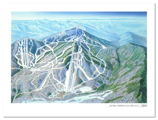 Jay Peak, Vermont |Jay Peak Ski Map | by James Niehues