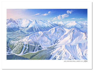 Lake Louise Back Bowls Ski Map