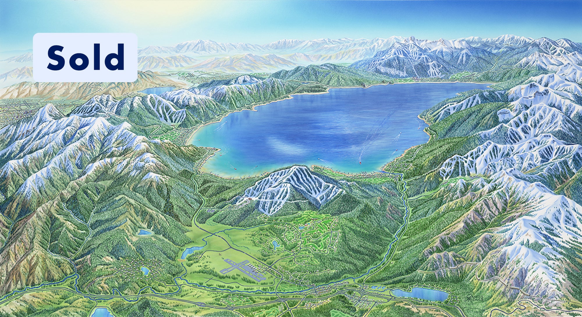 Original Truckee and Northstar 2011 Painting