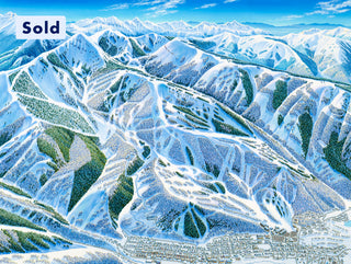 Original Park City 1997 Paintings - East View, North View, Pinecone Ridge