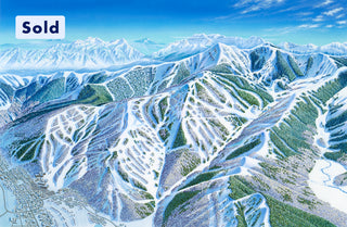 Original Park City 1997 Paintings - East View, North View, Pinecone Ridge