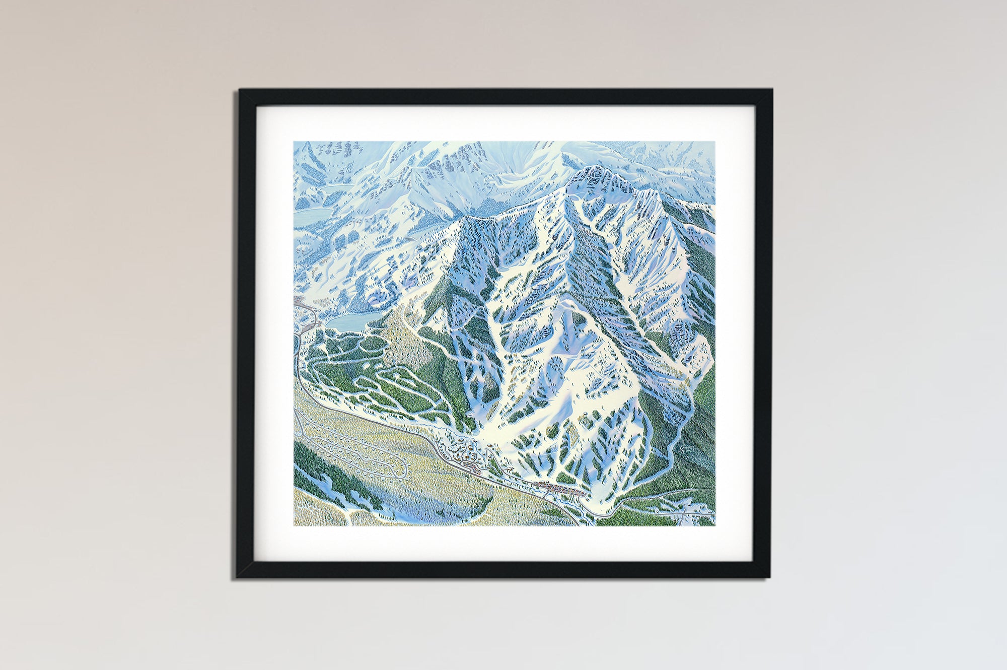 Original Solitude 2015 Painting with 2017 Inset