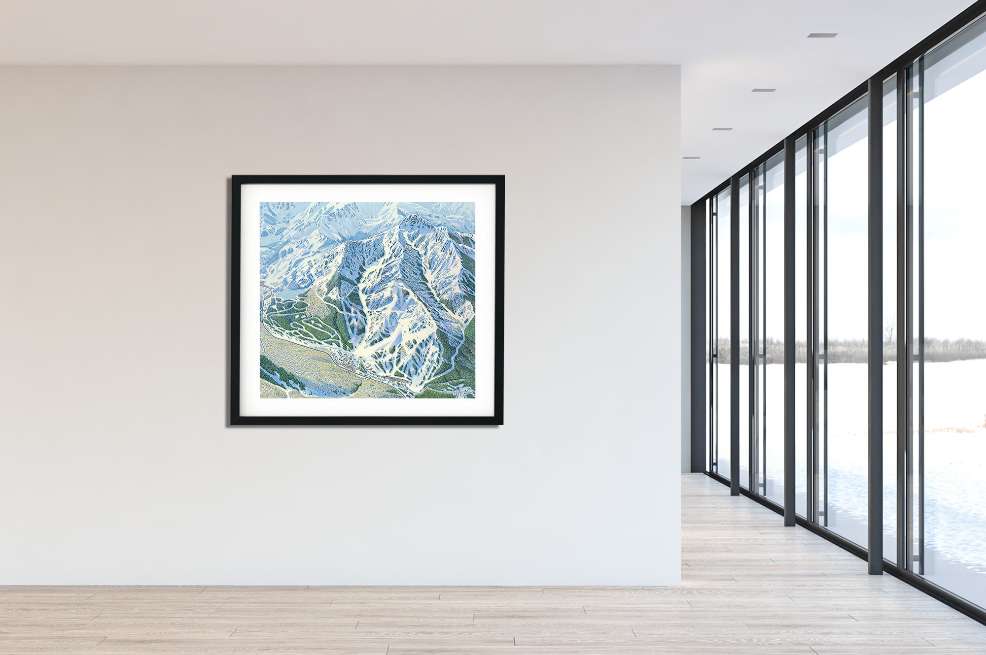 Original Solitude 2015 Painting with 2017 Inset