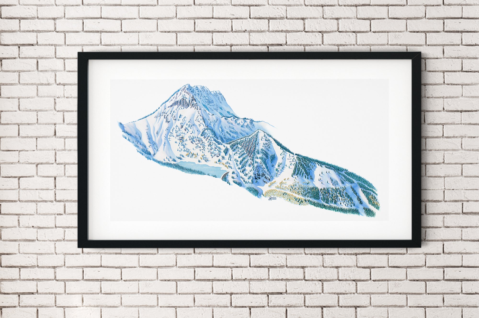 Original Solitude 2015 Painting with 2017 Inset