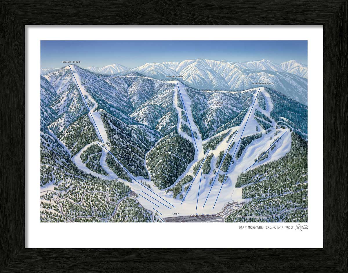 Bear Mountain Ski Map