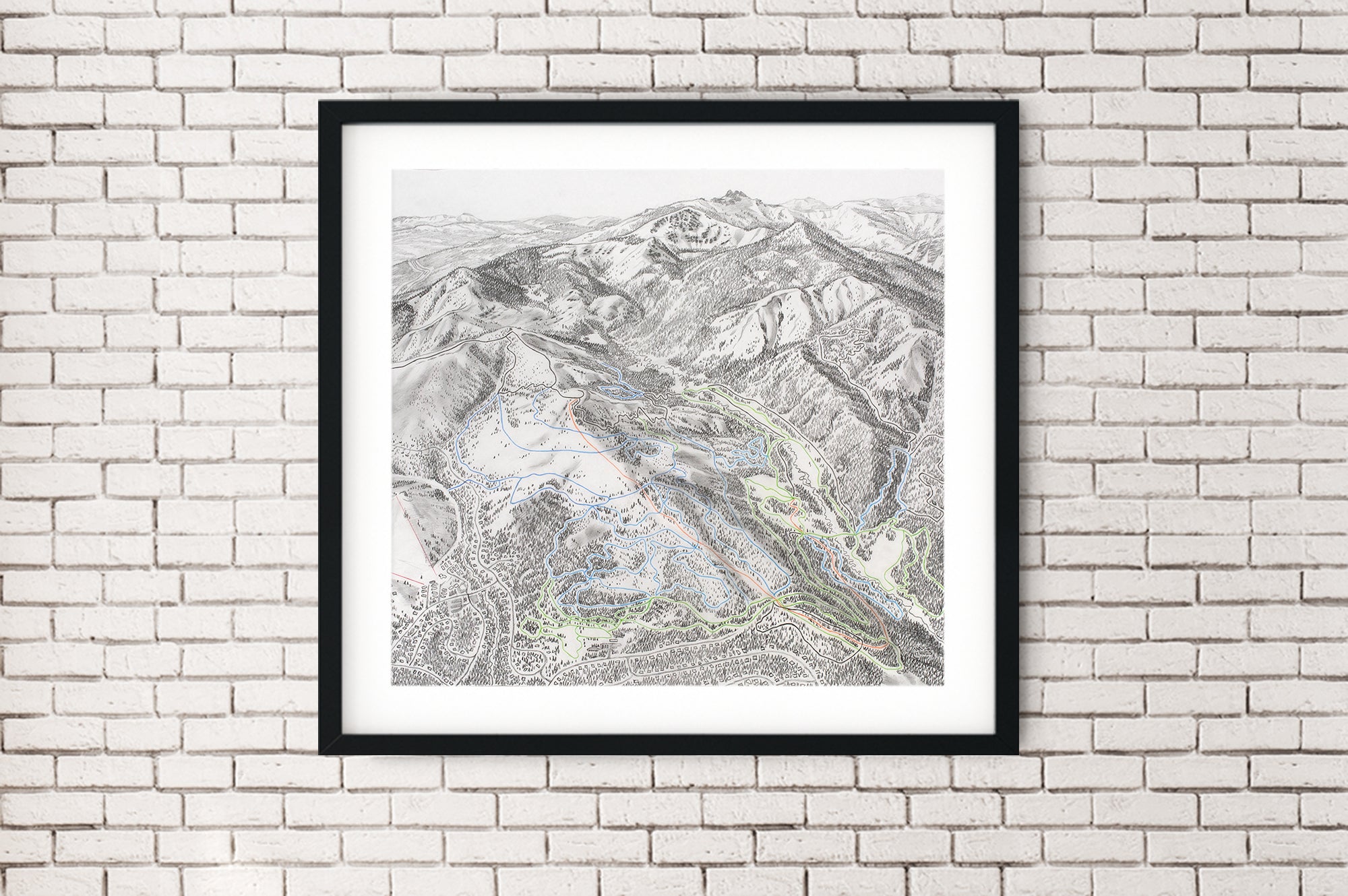 Original Tahoe-Donner 2011 Cross Country Sketch