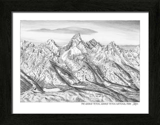 Grand Teton National Park Sketch