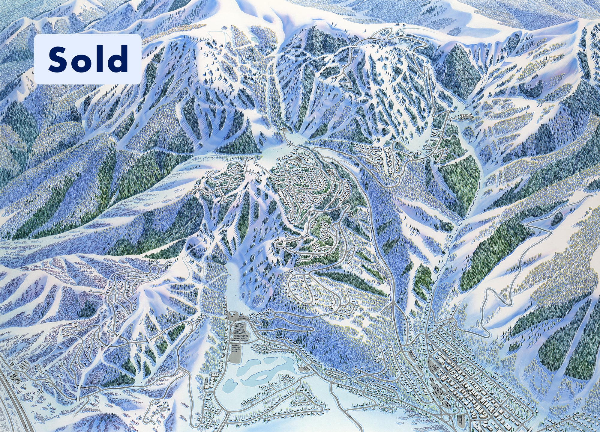 Original Deer Valley 2014 Painting