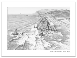 Haystack Rock Sketch