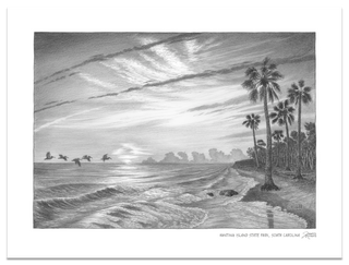 Hunting Island Sketch