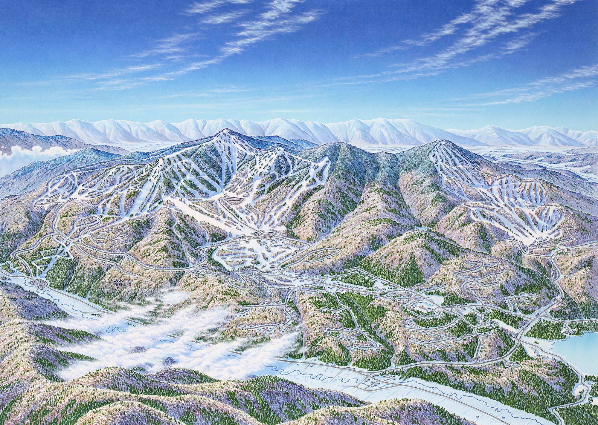 Original Killington and Pico 1997 Painting