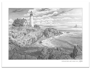 Portland Head Light Sketch