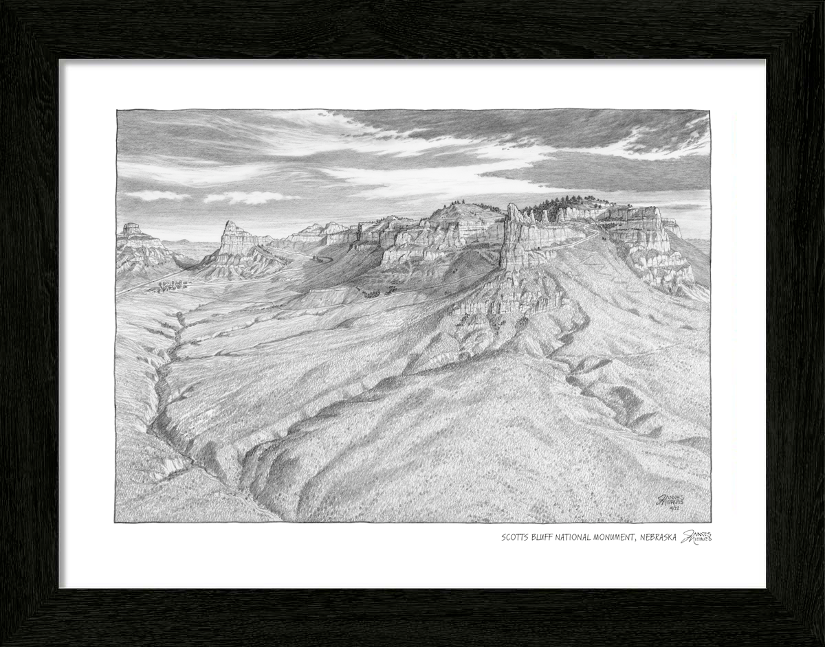 Scotts Bluff National Monument Sketch