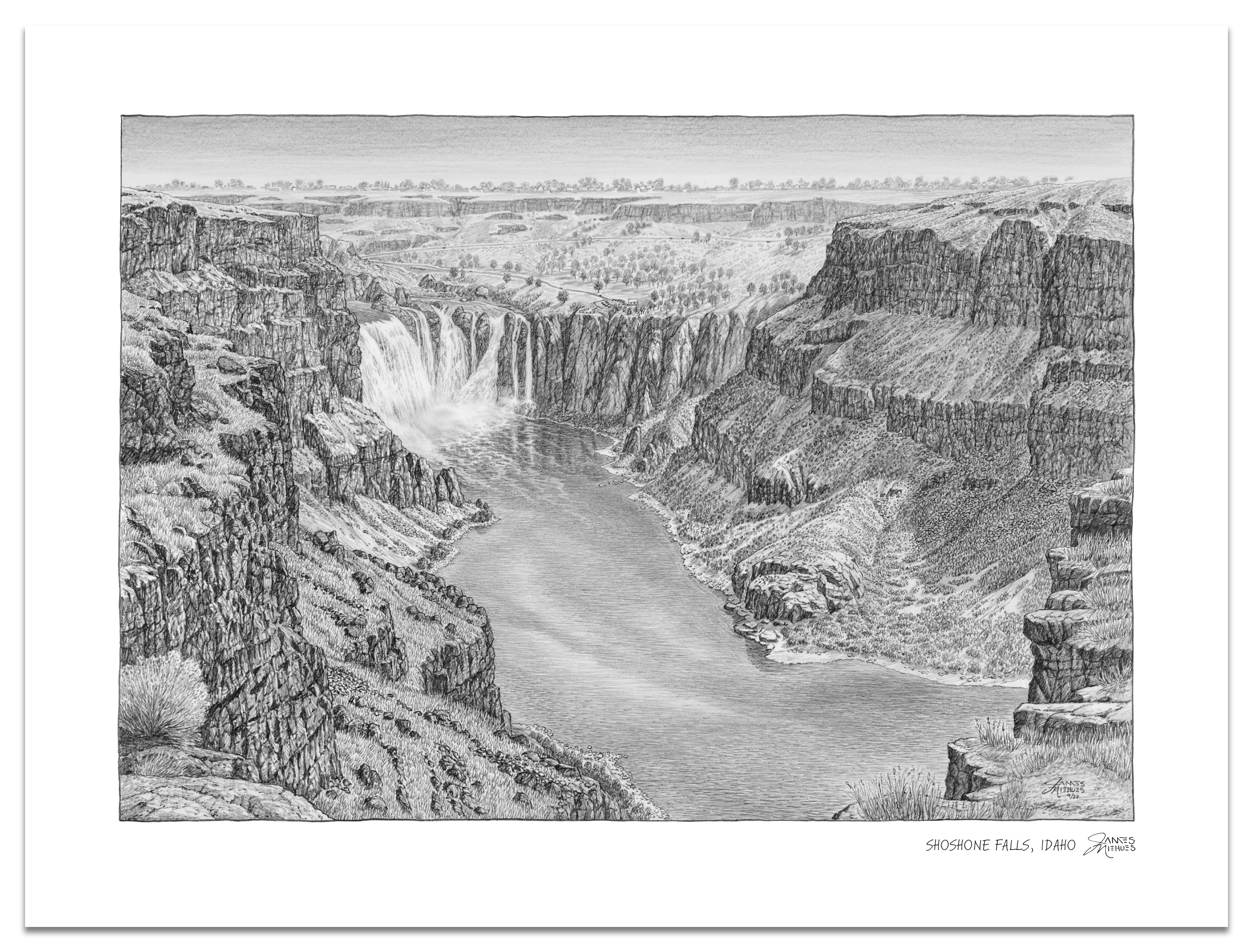 Shoshone Falls Sketch