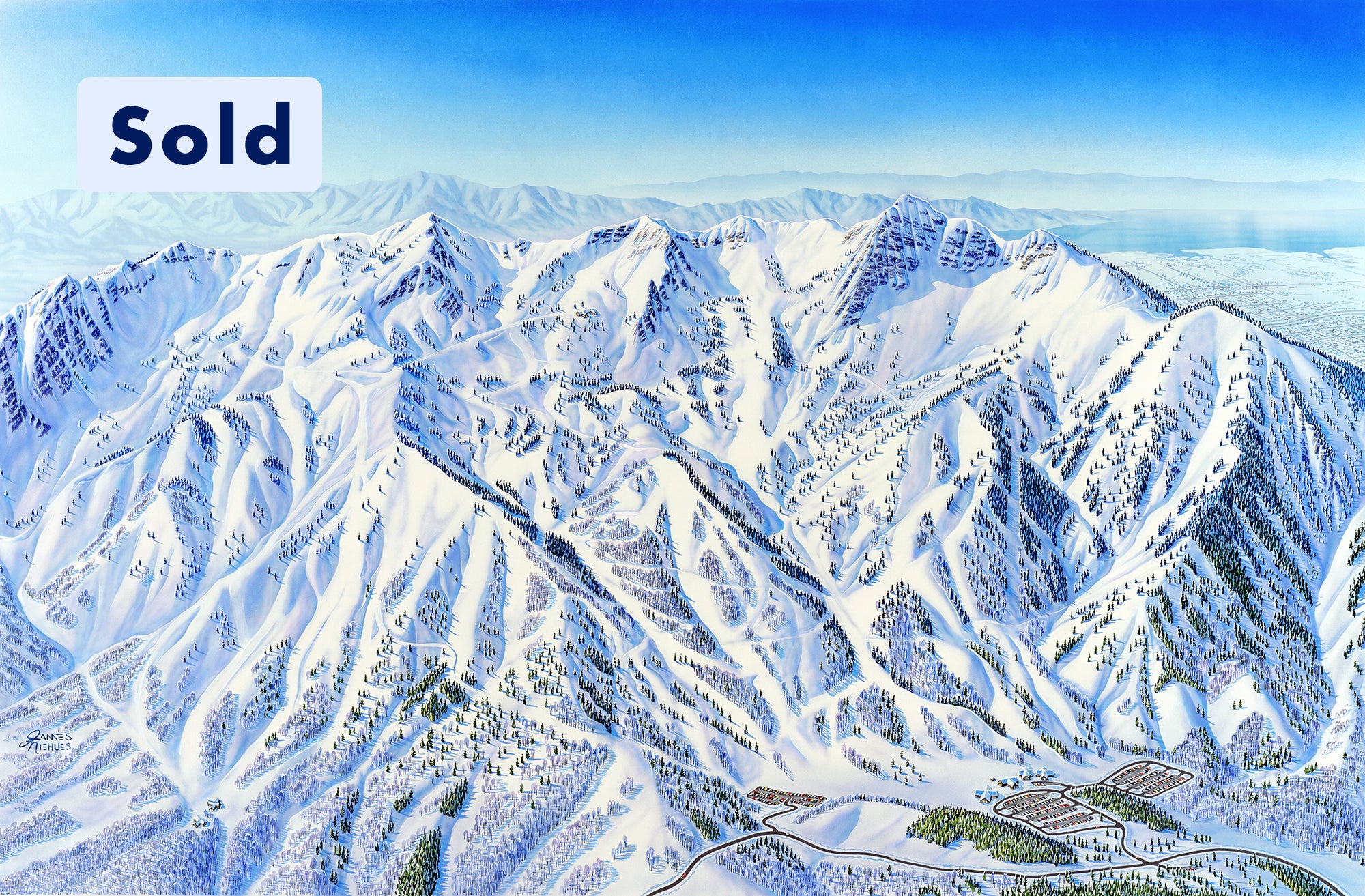 Original Snowbasin 2005 Painting