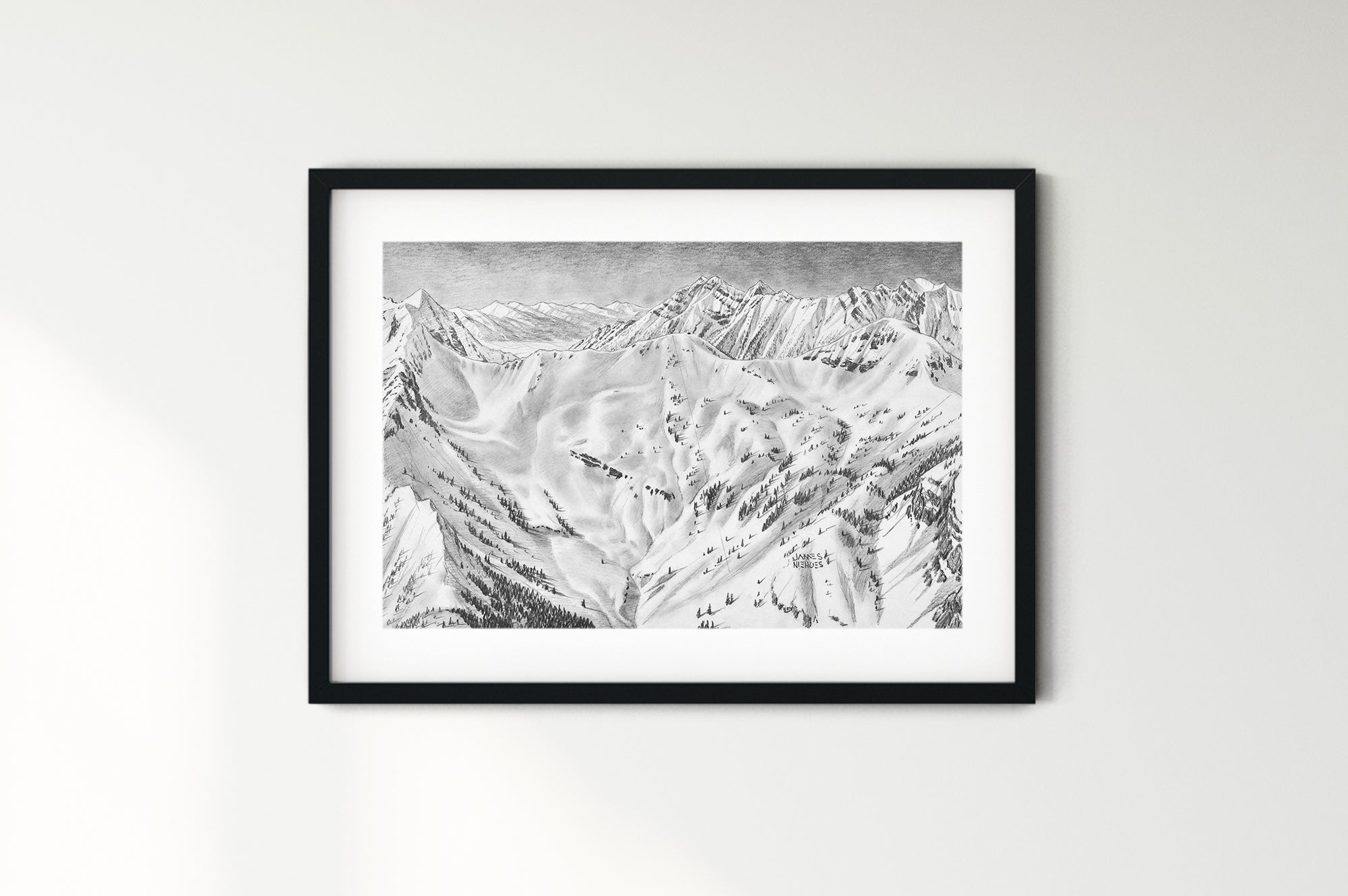 Original Snowbird Mineral Basin 1997 Sketch