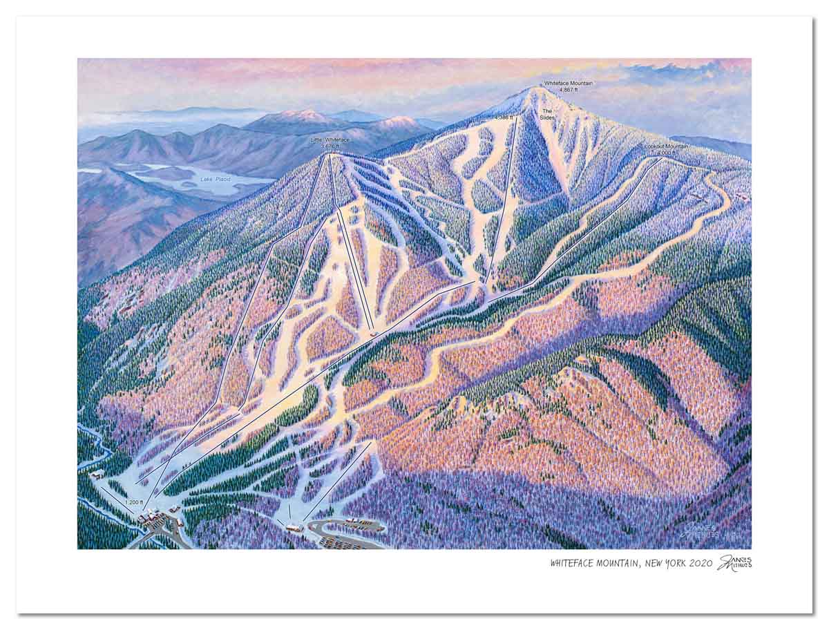 Whiteface Mountain Ski Map