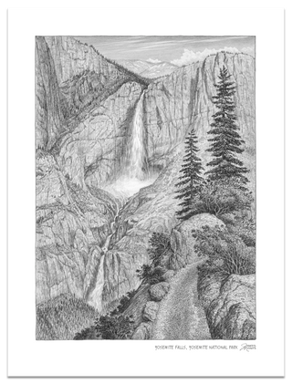 Yosemite Falls Sketch