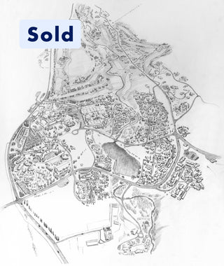 Original Sun Valley 1993 Village Sketch