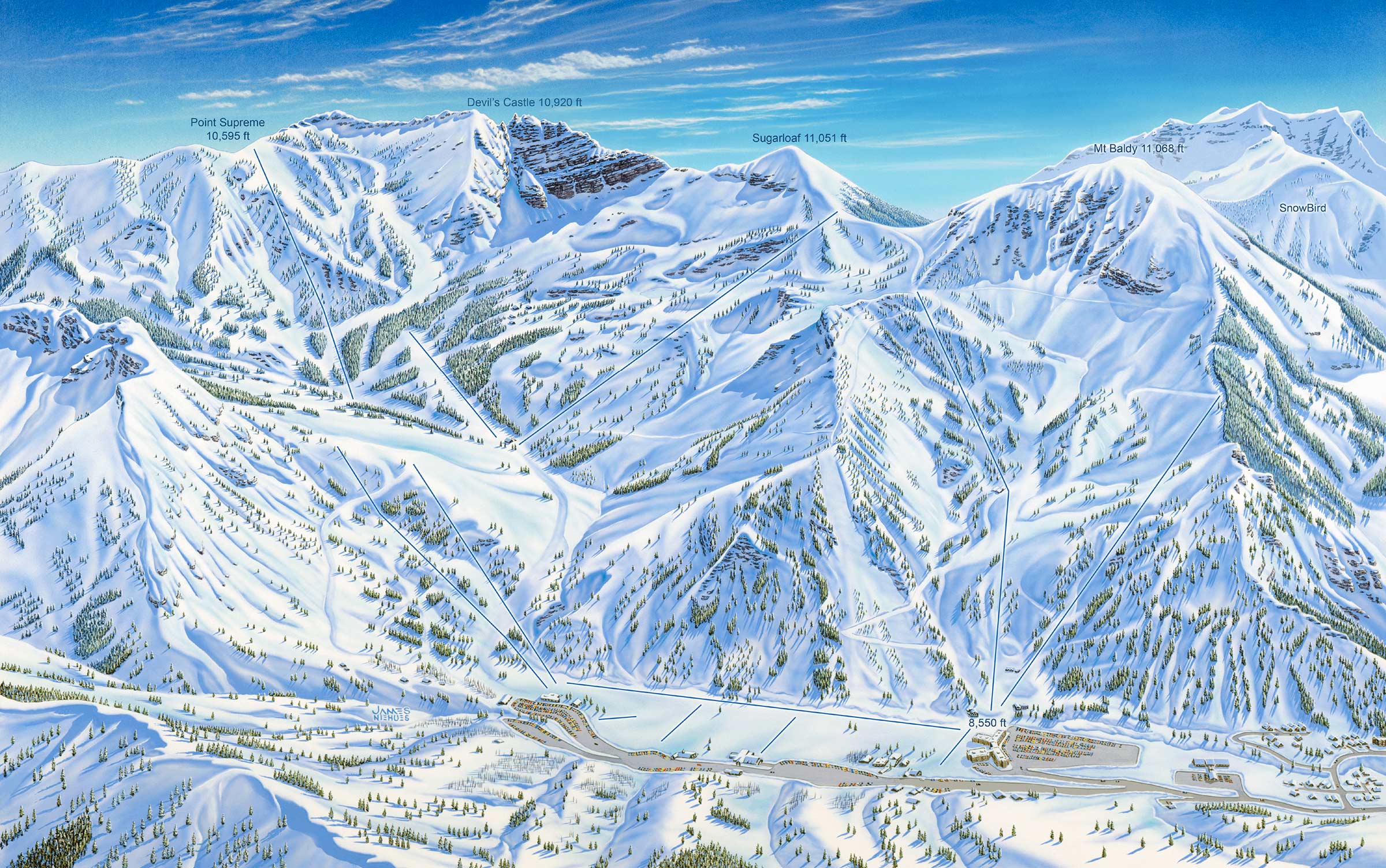 Alta Ski Map
