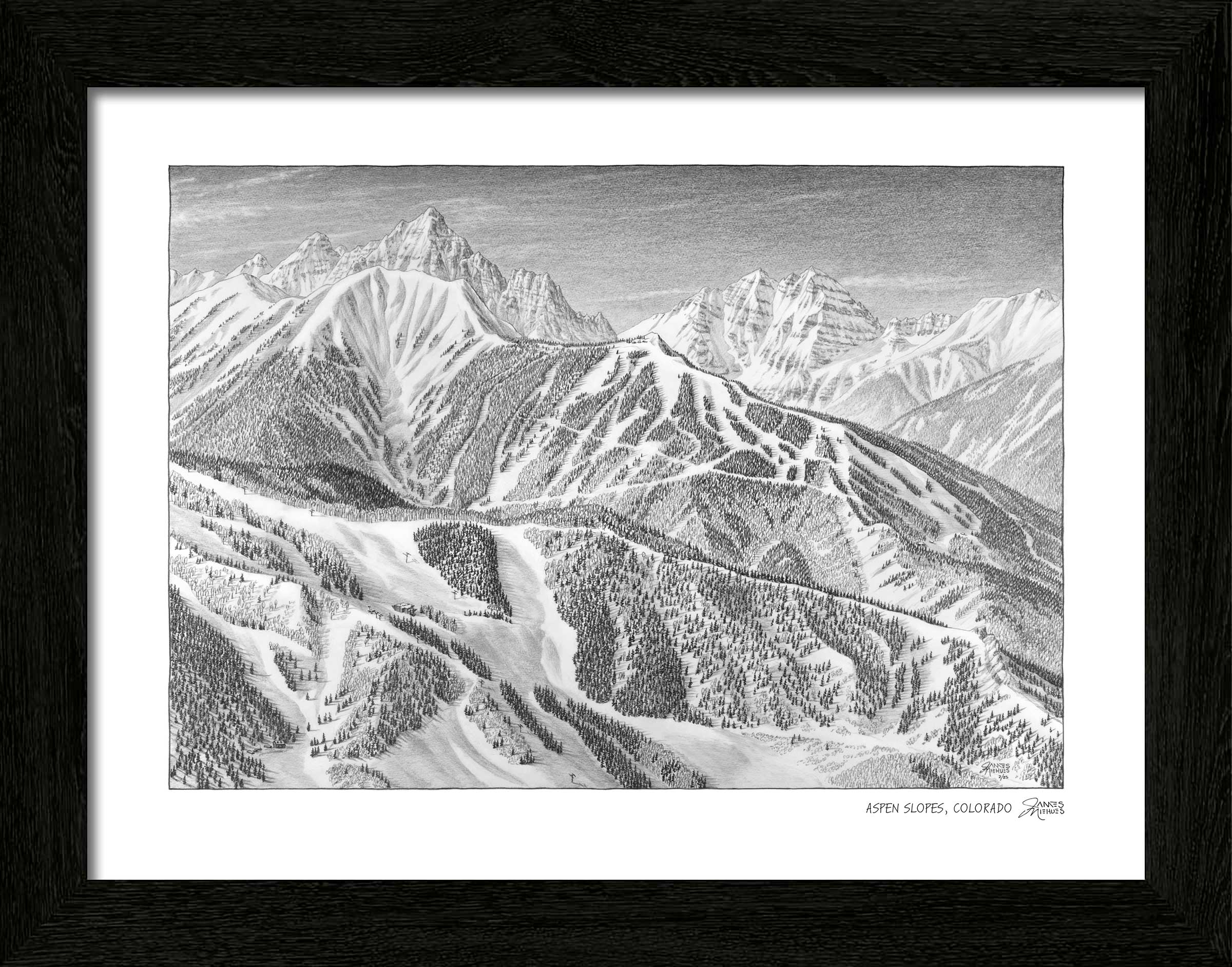 Aspen Colorado Sketch