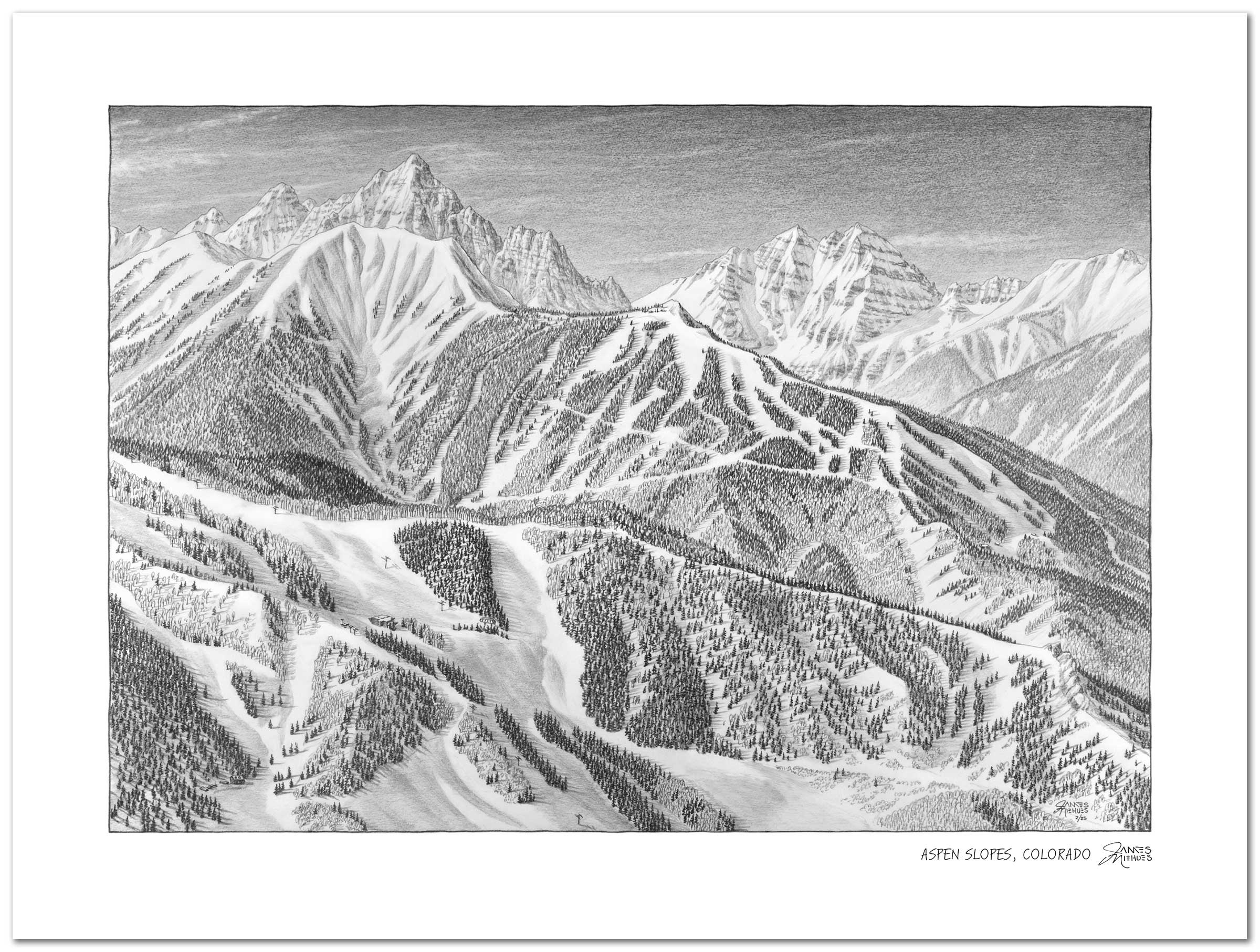 Aspen Colorado Sketch