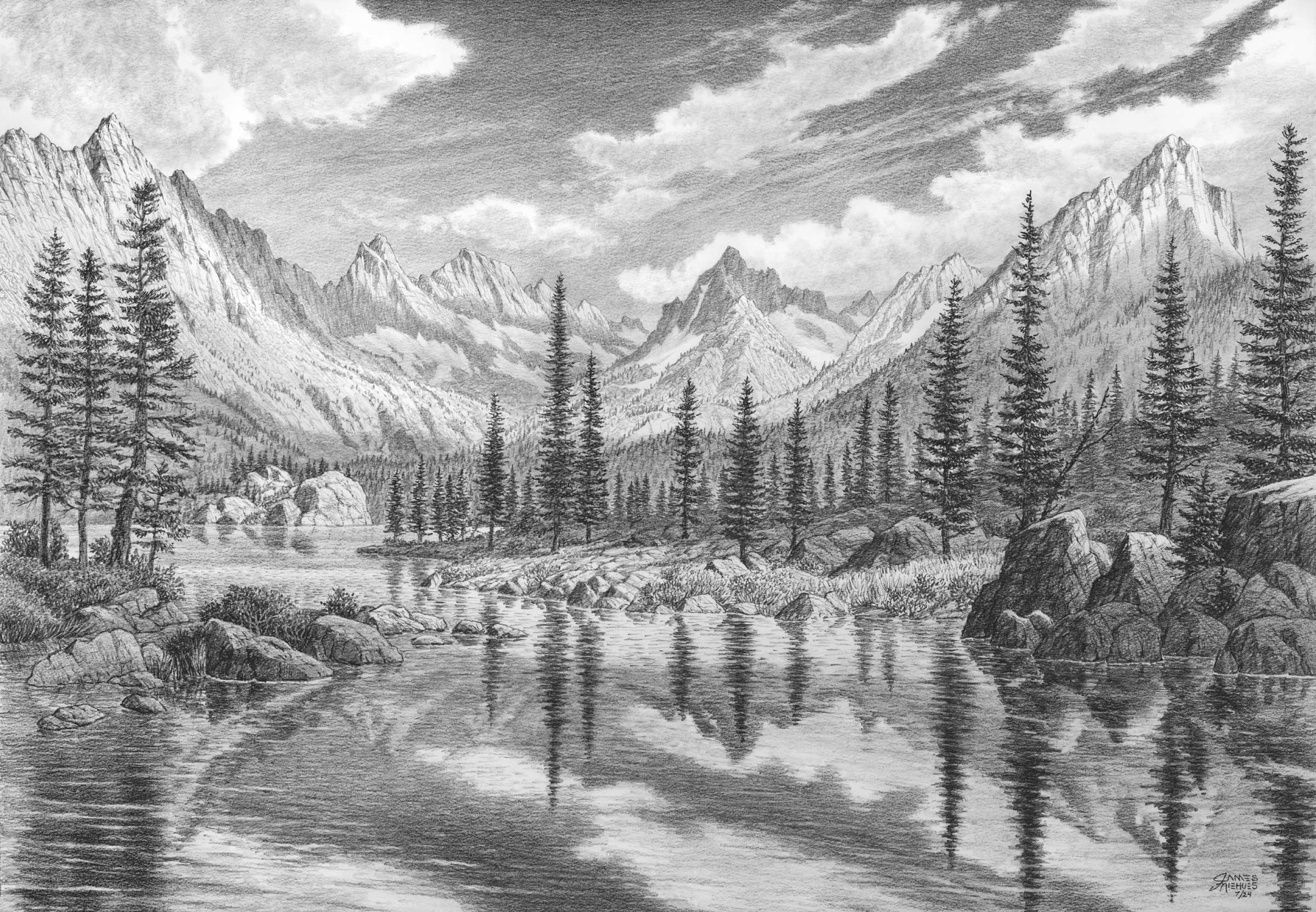 John Muir Wilderness Sketch