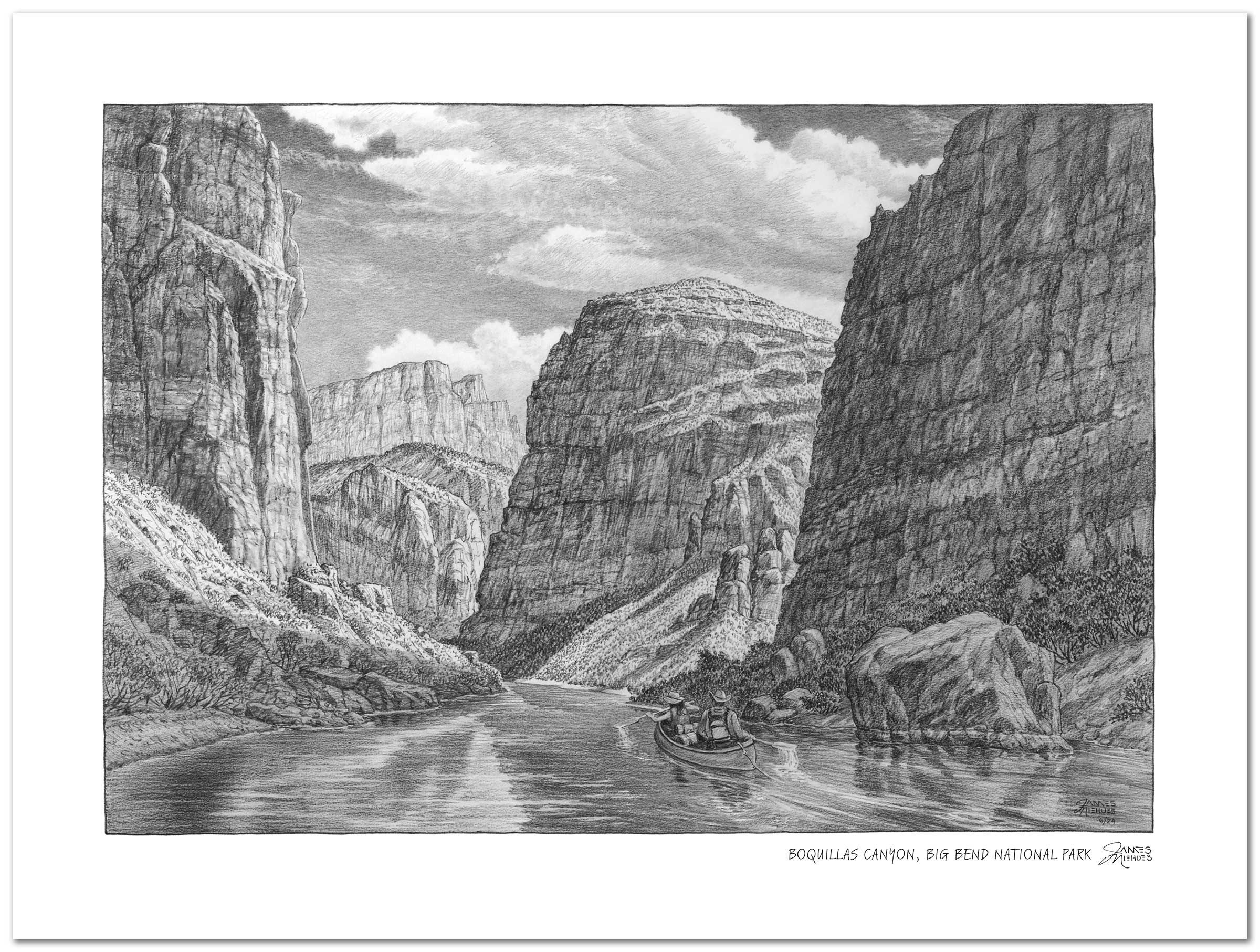 Boquillas Canyon Sketch