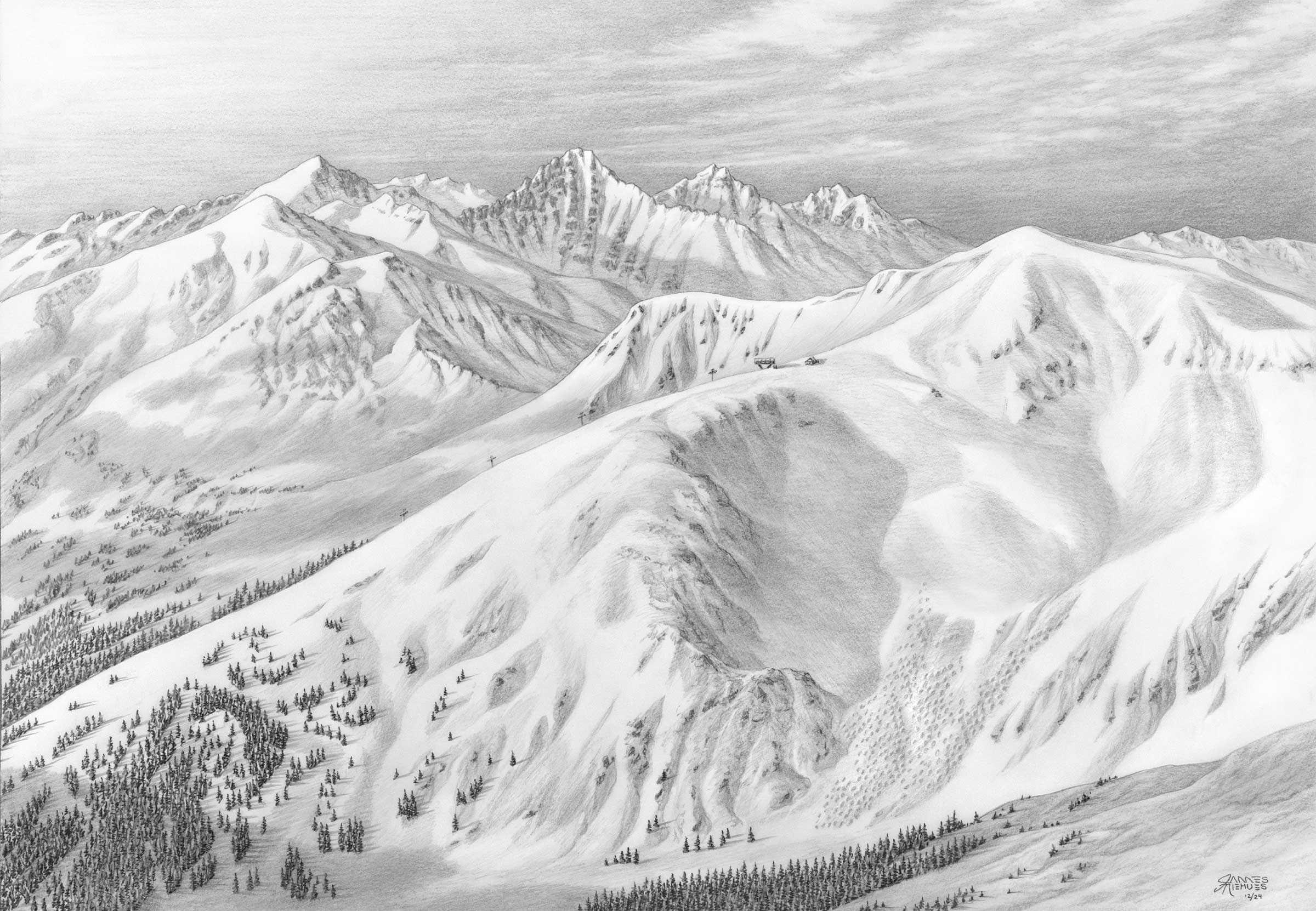 Breckenridge Colorado Sketch – James Niehues