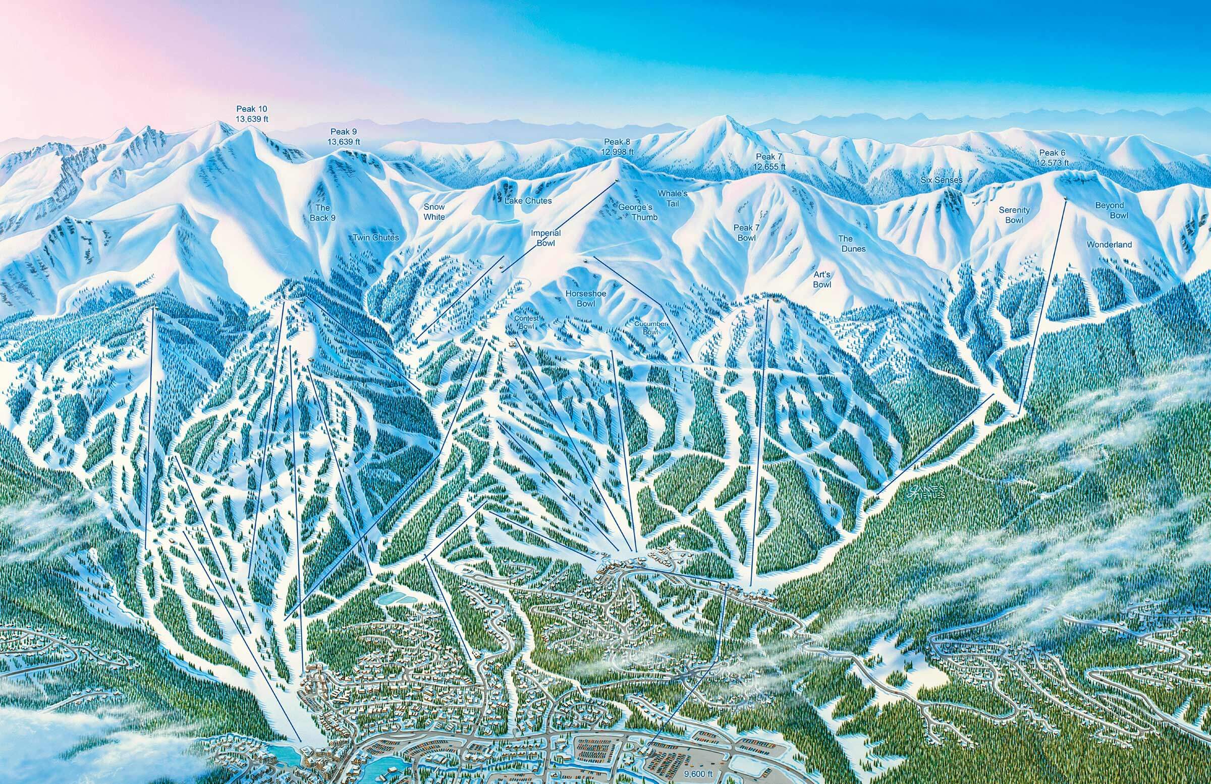 Keystone Ski Map James Niehues - Breckenridge FB 