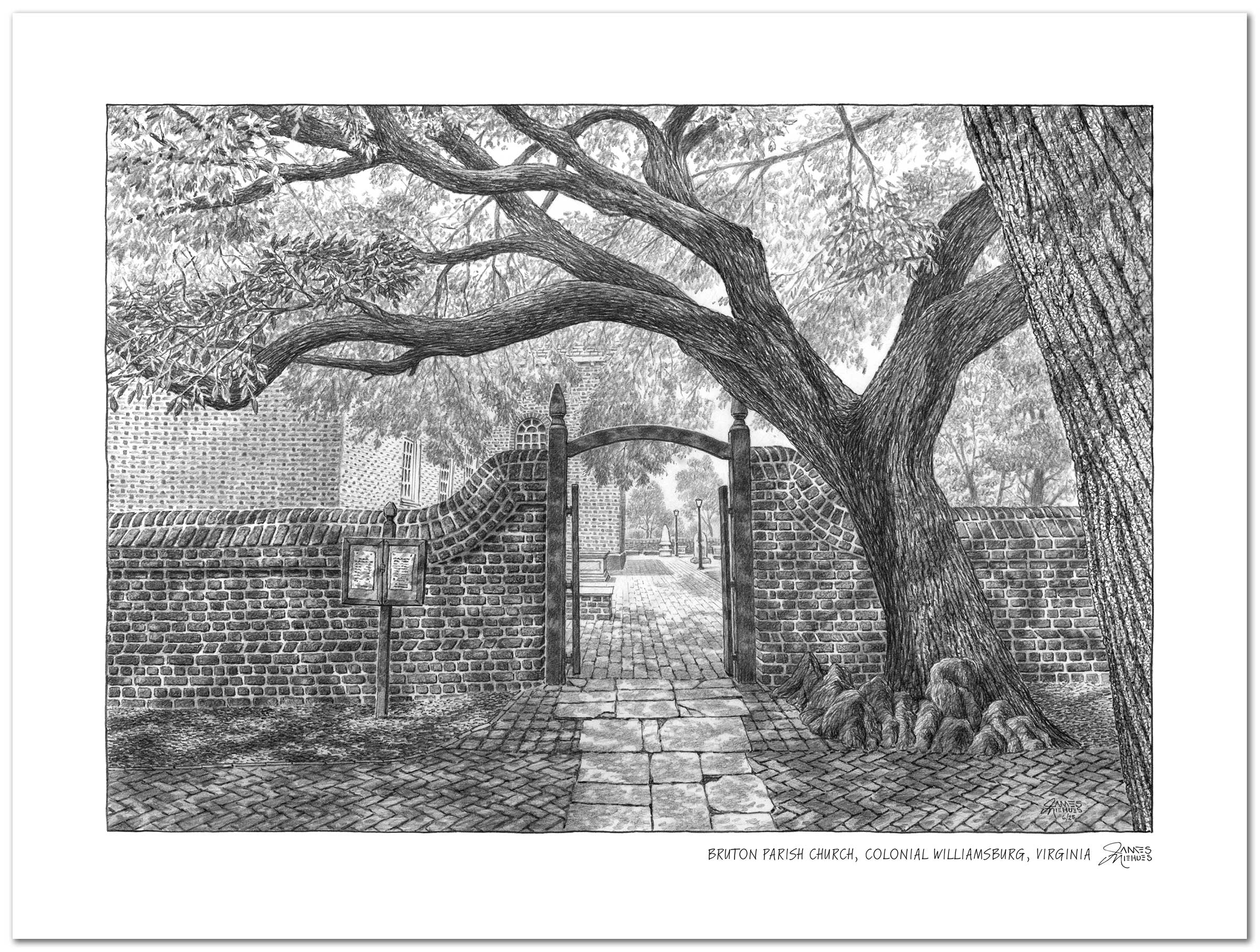 Colonial Williamsburg Sketch