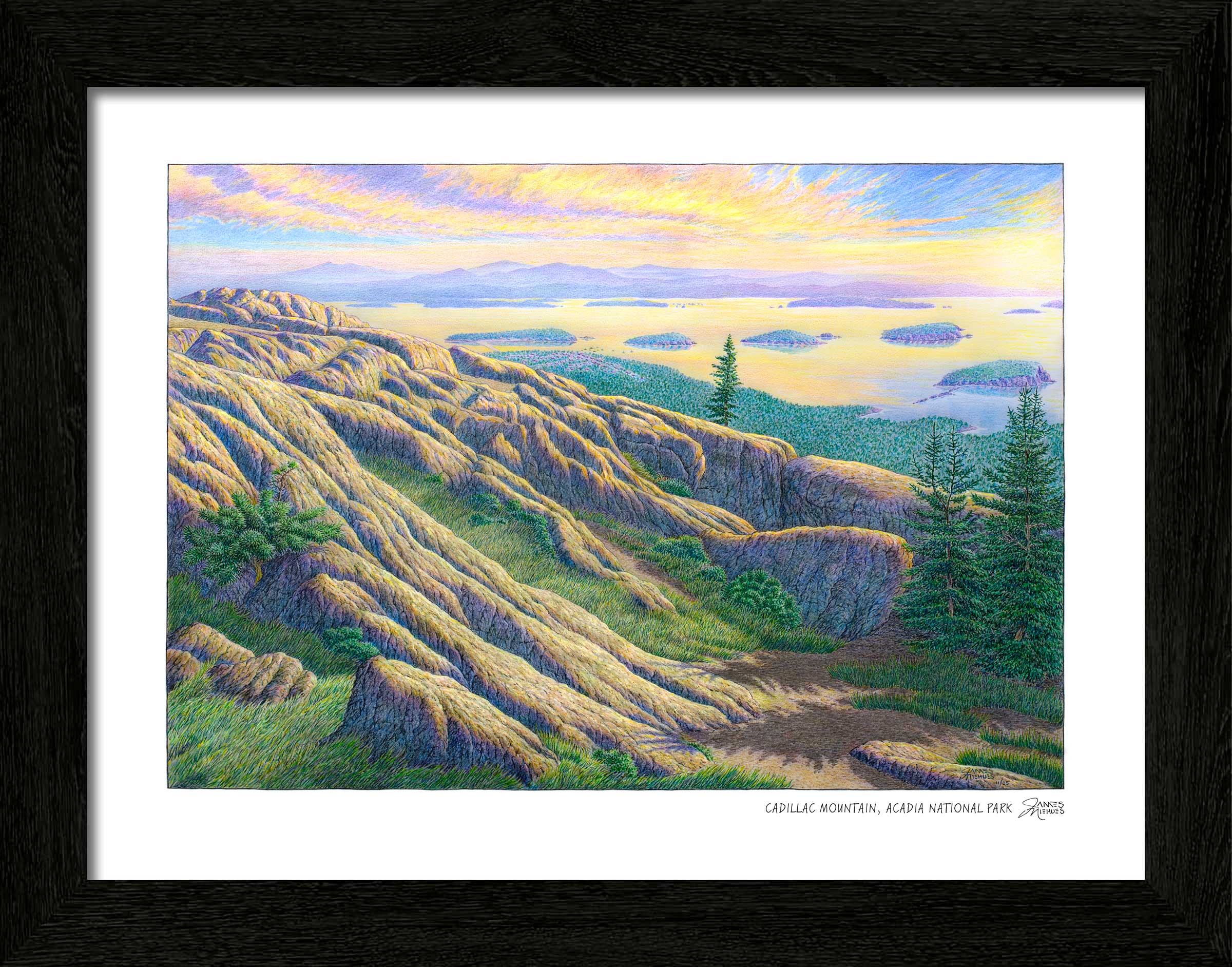 Cadillac Mountain Sketch